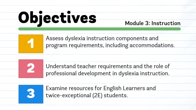 Dyslexia Part 3: Instruction Preview 1