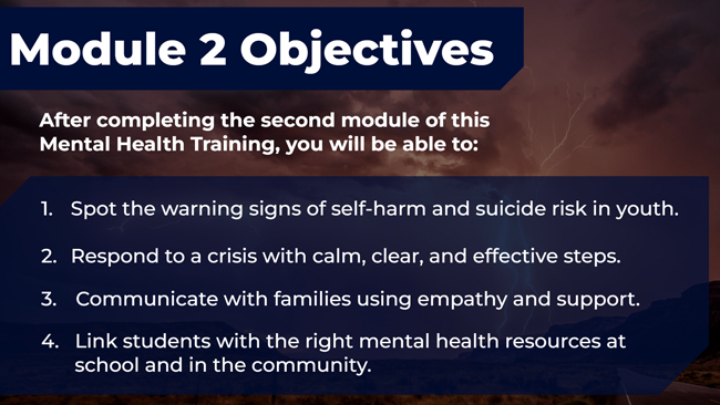 YMH 2 Crisis Response/Suicide Prevention Preview 1