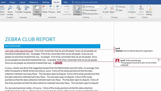 Microsoft Word 2016: Advanced Preview 2